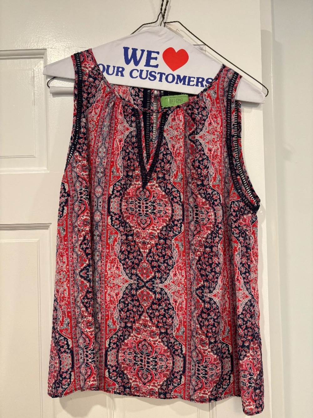 100% silk tank